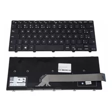 Teclado Para Dell Inspiron 14 Série 5000 (5447) Br Com Ç Cor Preto Idioma Português Brasil