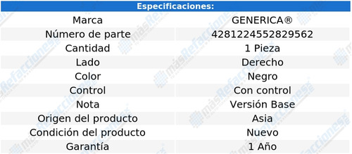 (1) Espejo Derecho Generica Mystique Del 1995 Al 1997 Foto 2