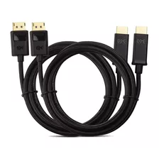 Cable Adaptador Unidireccional Displayport A Hdmi (2 Uni)