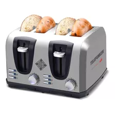 Tostador Eléctrico 4 Rebanadas Acero Easytoast Pro