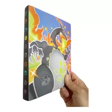 Álbum Pokémon Charizard Vmax Pasta Para 240 Cartas