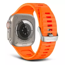 Banda Para Apple Watch 49mm De Silicona Ut Decoded Naranja
