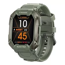 Smartwatch Kospet Tank M1 1.72 Caja 43mm De Metal Y Plástico Verde, Malla Forest Green De Silicona