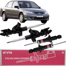 4 Amortecedores Original Kyb Excel-g Civic 1.7 2003 Até 2006