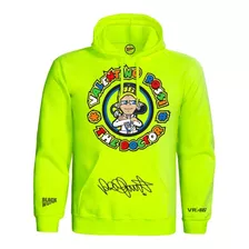 Sudadera De Valentino Rossi The Doctor Amarilla Con Gorro