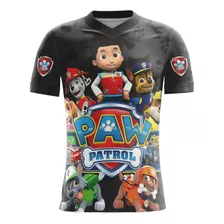 Camiseta Infantil Patrulha Canina Paw Patrol - Personalizada
