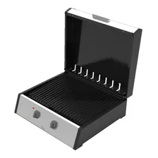 Parrilla Electrica Con Tapa 1800w Ñuke Lácar 60 220v Color Plateado