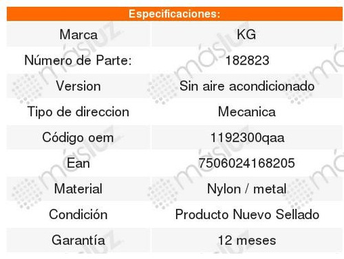 Polea Guia Accesorios Kg Renault Clio 1.6l 2002-2009 Foto 2