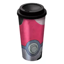 Vaso Pokemon Tapa Cafe Doble Pared 520ml Original Stor