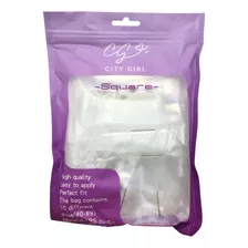 Tips Soft Gel Press On Uñas Prelimadas Bolsa City Girl 600u Square