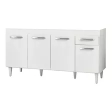 Bajo Mesada Armario Mueble Cocina 4 Puertas Cajon