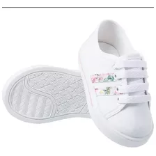 Tênis Calçados Infantil Menina Floral Delicado Manu Tsb49