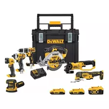 Dewalt 20-volt Max Cordless Combo 7 Tool 3 Batteries + Case