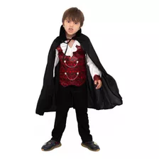 Fantasia Conde Drácula Infantil Vampiro Festa Halloween