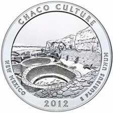 Eua - 25 Cents 2012 Chaco Culture - New Mexico Letra D -fc