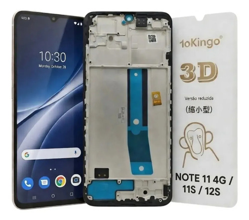 Xiaomi Tela Redmi Note 11 4G Note 11S Note 12S Display LCD Com Aro + Película