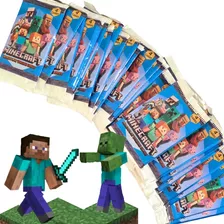 600 Cards Minecraft Game = 150 Pacotes Figurinhas Bafão