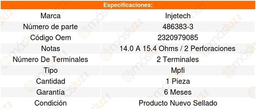 Inyector Combustible Mpfi Tacoma 4cil 2.4l 95_00 8321892 Foto 4