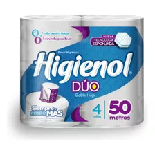 Higienol Duo Doble Hoja 4 Rollos X 50m