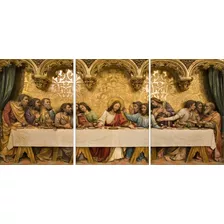 Quadros Decorativo Santa Ceia Religioso 120x60 Lindo N4