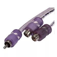 Voodoo Cable Y Adaptador 1 Macho 2 Hembra Audio Rca Purple