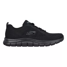 Tenis Skechers 150141bbk Track Mujer Color Negro Diseño De La Tela Liso Talla 23.5 Mx