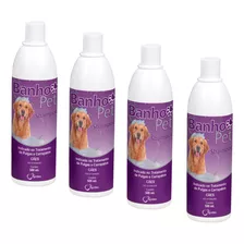 Shampoo Antipulgas Carrapatos 500ml Kit-com 4 Unidades