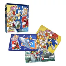 Pack De 3 Puzzles Sonic De 48 A 100 Piezas - Sonic 