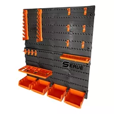 Painel Porta Ferramentas 18pçs Organizador Maxx Tools Cor Laranja