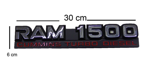 Logo Emblema Dodge Ram 1500 Turbo Diesel Foto 2