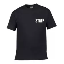 Camiseta Masculina Staff Equipe Apoio Estafe Uniforme Camisa