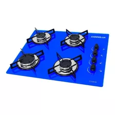 Fogão Cooktop Gás Chamalux Ultra Chama 4 Bocas Azul 127v/220v