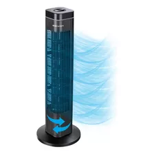 Ventilador De Torre Beckon Bv-7 Turbo Con Oscilación Negro Con Aspas De Plástico 127v 