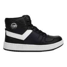 Tenis Pony City Wings Hi Crow Caballero Action Leather