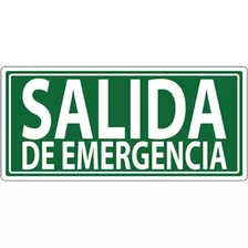 Letrero De Emergencia Para Pasillos, Mxsev-004, 40x20 Cm, D