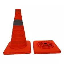 Cono De Seguridad Vial Pegable Retractil 30 Cm X 2 Unidades