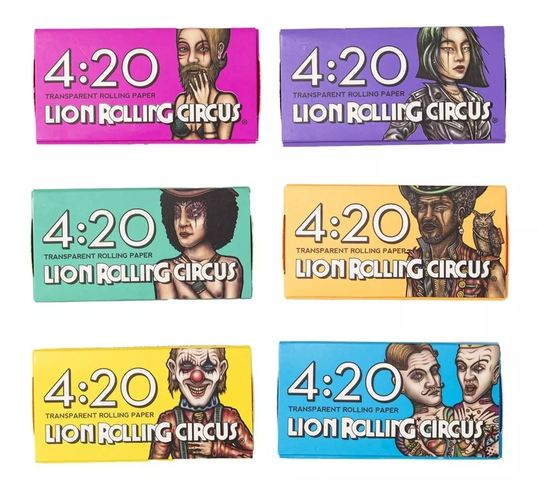 Cajita De Papers Cueros Lion Rolling Circus X420 Celuloso #9