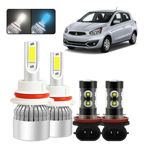 Kit De Focos Led H4 H11 Para Mitsubishi Mirage 2014-2019 Mitsubishi MIRAGE ES COUPE