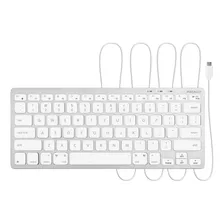 Mini Teclado De Cable Usb C Para iPad / Para Macbook/ Mac /