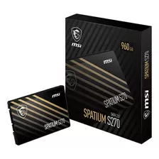 Msi Spatium S270 960 Gb Sata Iii 2.5 3d Nand 500/450 Mb/s Ssd Preto