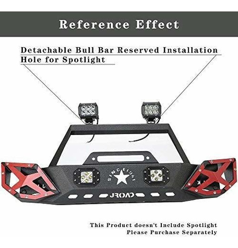 Defensas - Jroad Compatible With Stubby Front Bumper Jeep Wr Foto 6