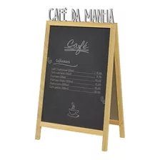 Placa Decorativa Café Quentinho Chame Atenção Acompanha Giz