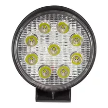 Reflector Led 12/24v 27w P/ Camioneta 4x4 Cuati Moto Tractor