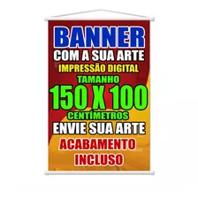 Banner Em Lona 150x100 Envie Sua Arte Propaganda