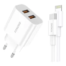 Cargador Foneng Eu43 Con Cable Usb C Carga Rapida Dimm