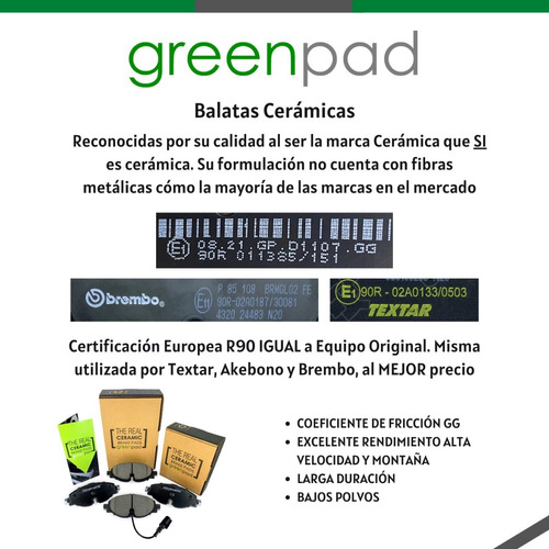 Balatas Traseras Cermicas Renault Espace 1998 1999 2000 Foto 5