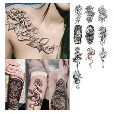 X5 Tatuajes Temporales Para Mujer