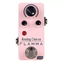 Pedal Mini Chorus Para Guitarra Flamma Fc14 Color Rosa