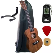 Ukulele Elétrico Spring Concert Us-23 Capa Afinador Suporte