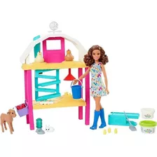 Linda Barbie Playset Diversão Na Fazenda - Mattel Hgy88